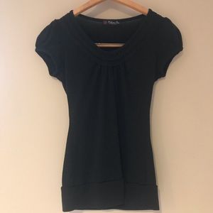 Everyday black casual top